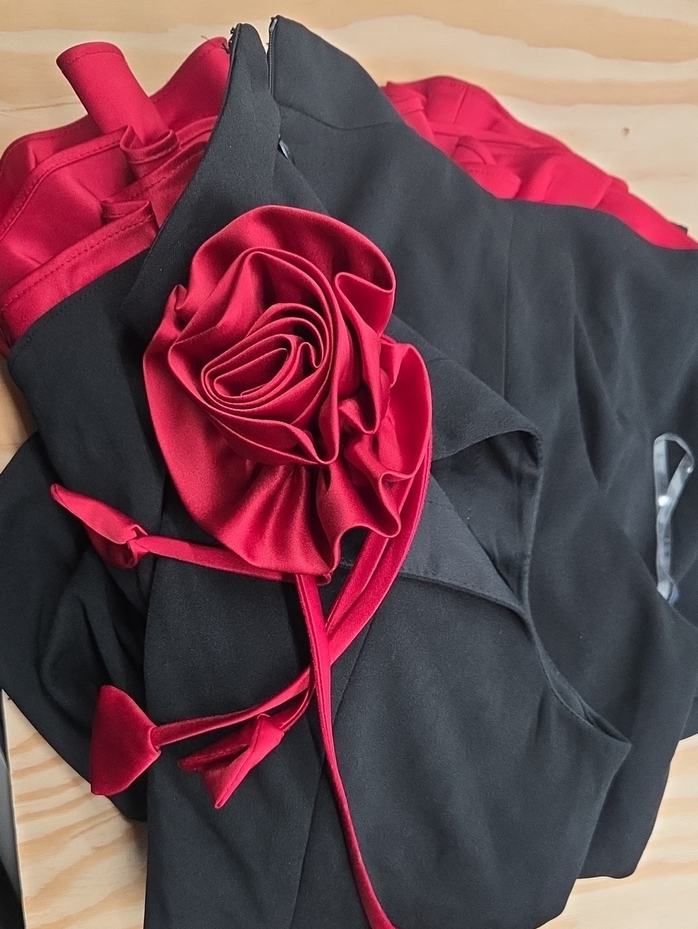 Fashion Nova Black & Red Ruffle Mini Dress - Picture 4 of 6